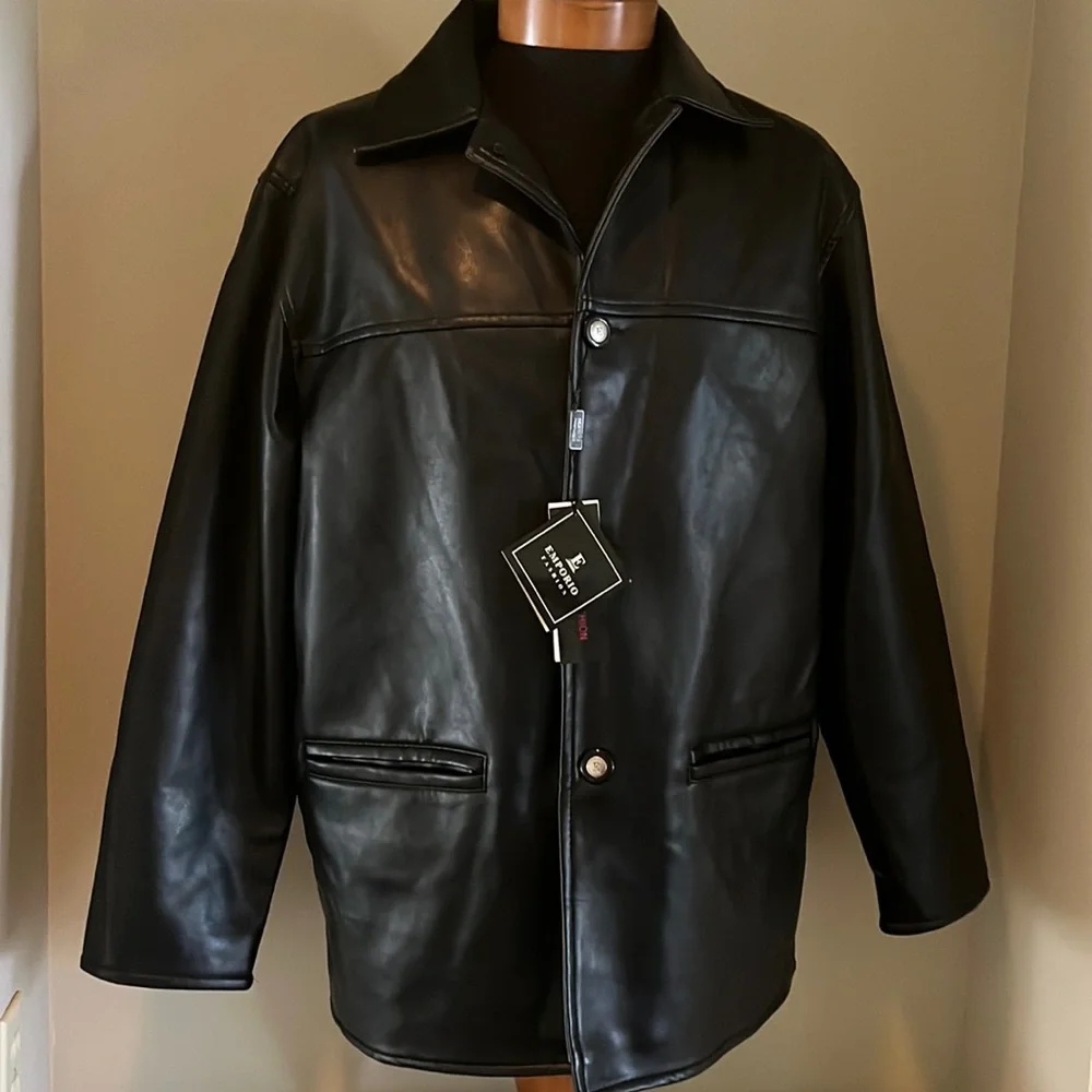 Faux Leather Jacket - Picture 1 of 4